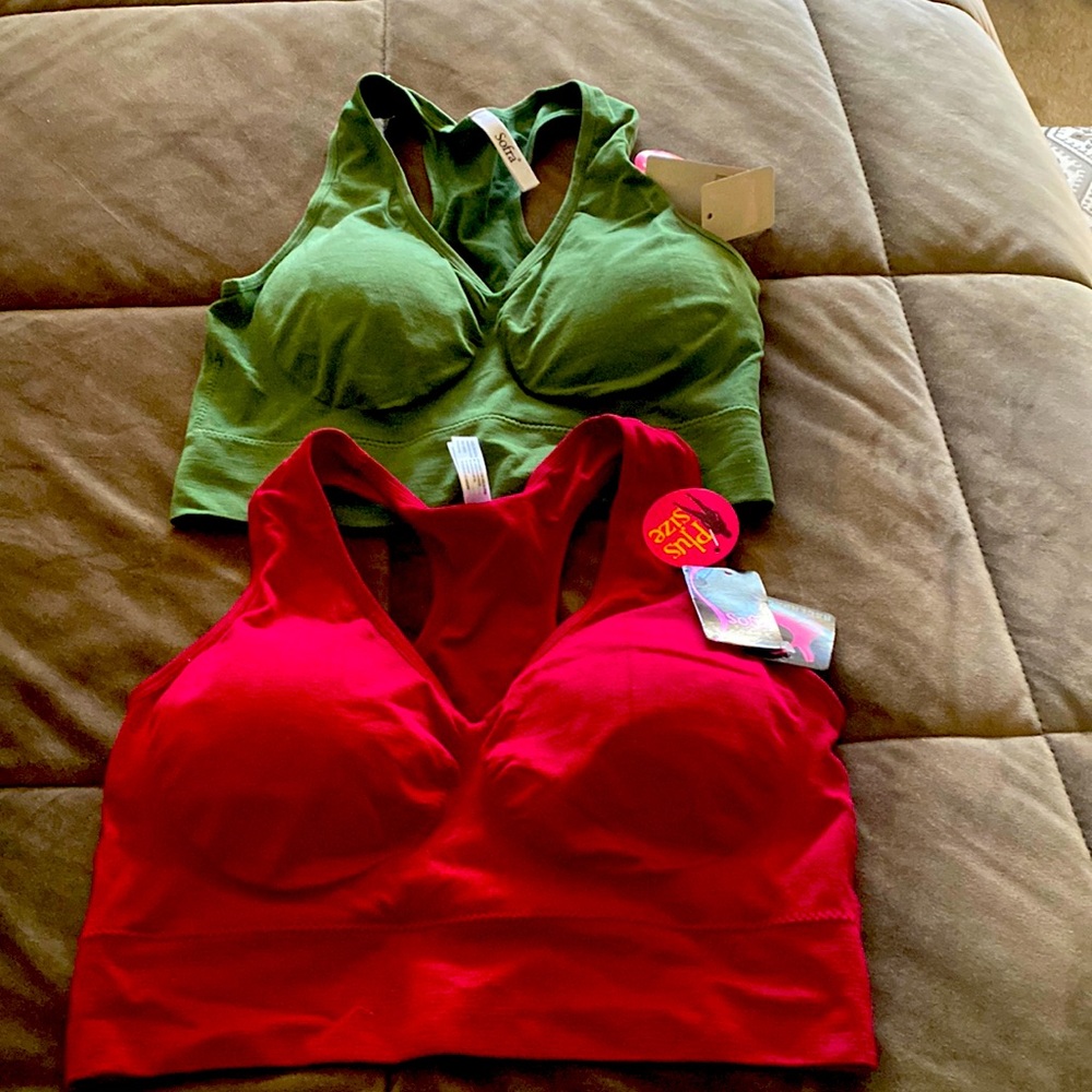 Plus size razorback sports bra